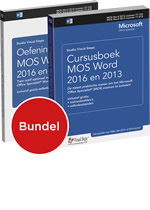 Cursusboek MOS Word 2016 en 2013 + extra oefeningen