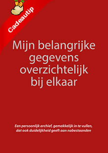 Mijn belangrijke gegevens overzichtelijk bij elkaar